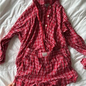 J. Crew Red and Black Plaid Shirt